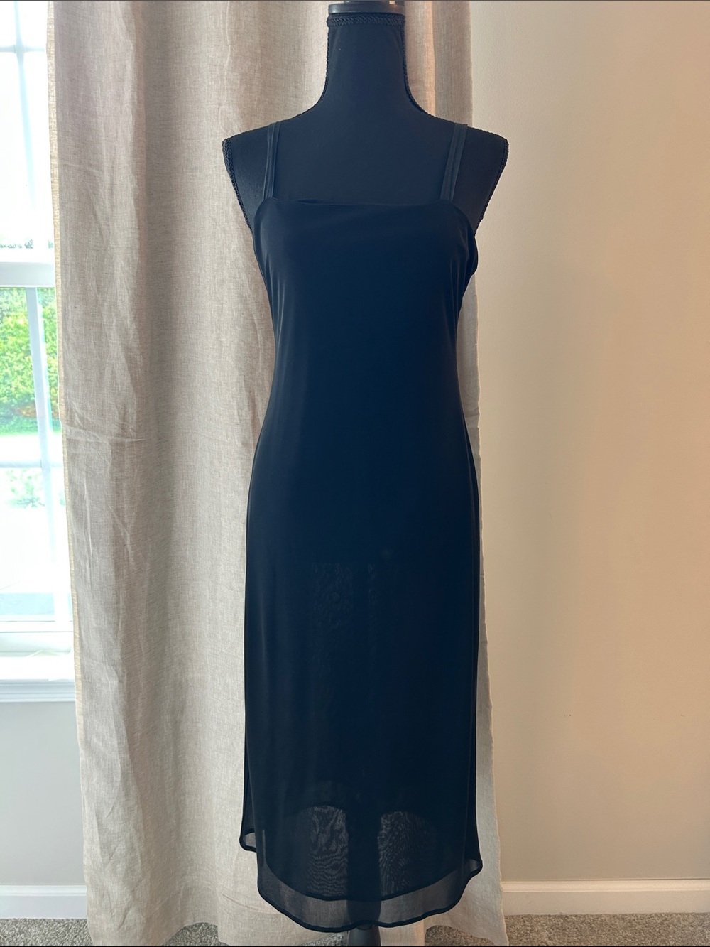 Banana Republic Black Midi Slip Dress